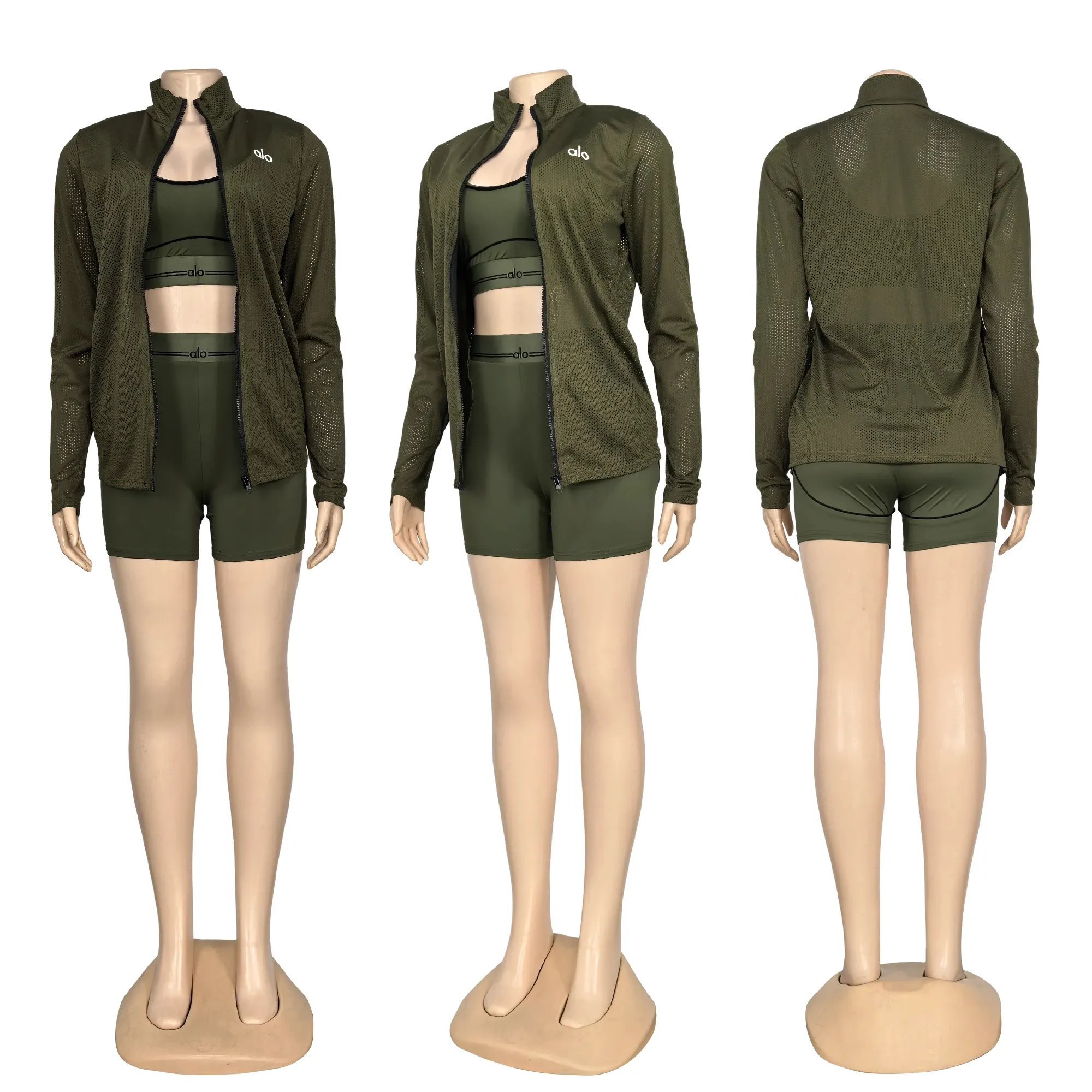 Three-piece shorts set